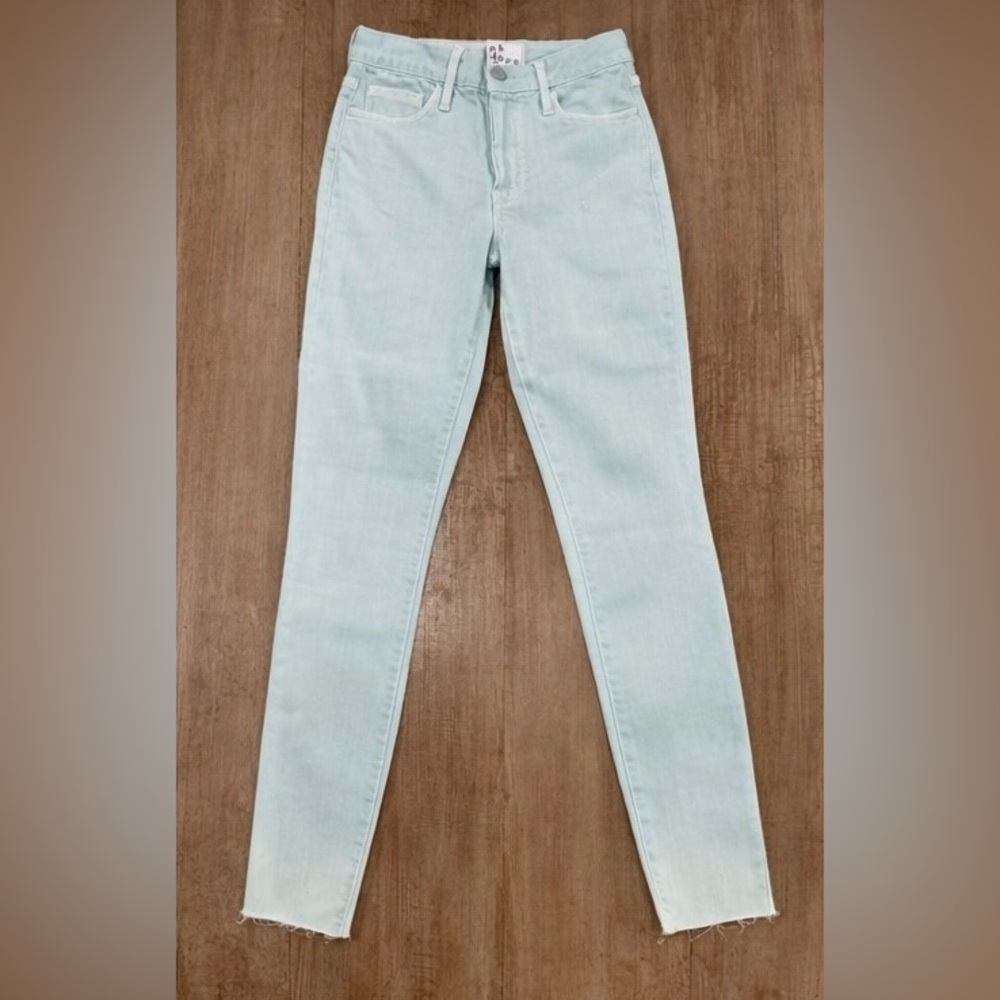 Frank & Eileen Sligo Performance Denim Seafoam Green Jeans Size 27